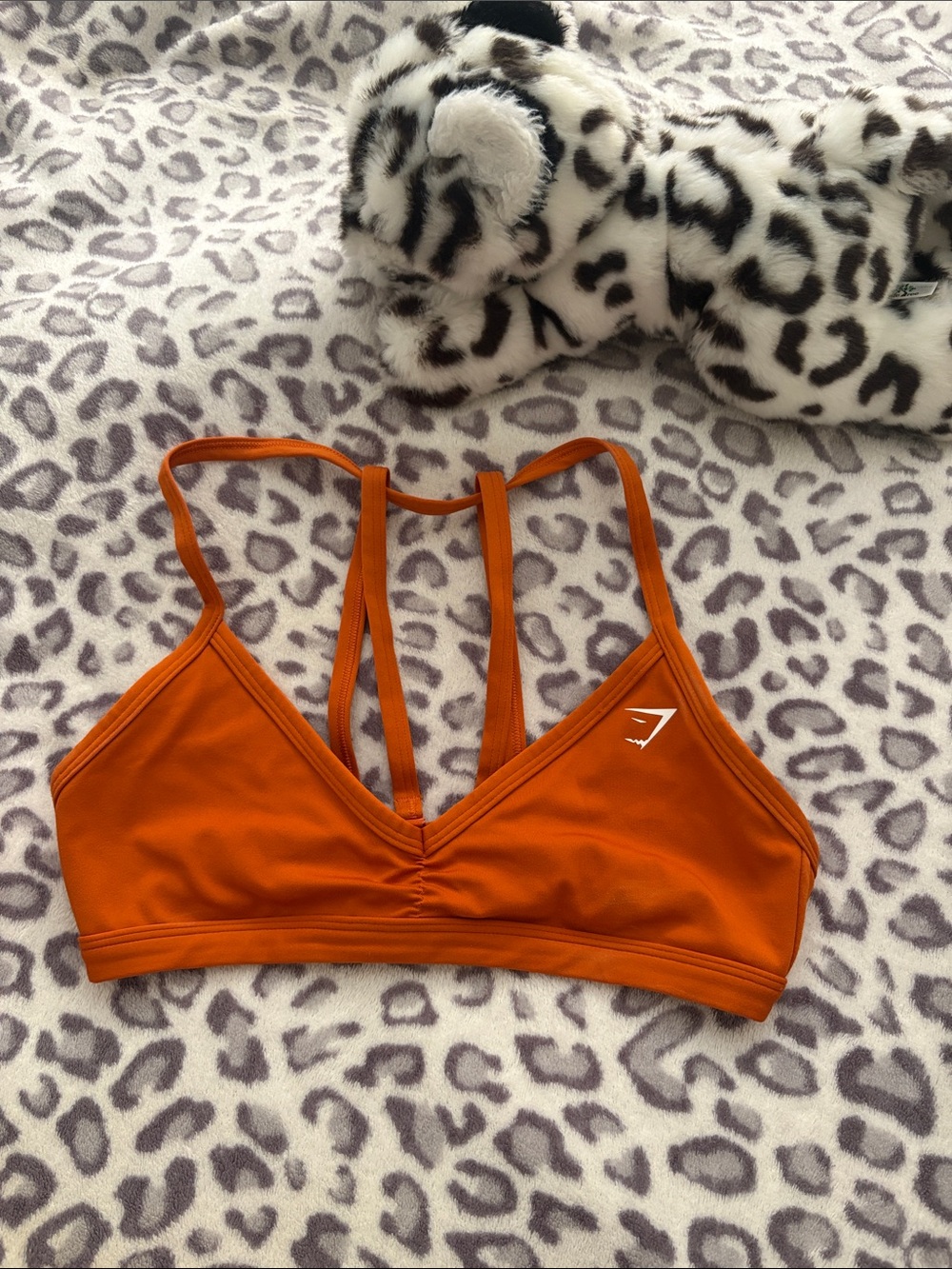 Gymshark minimal sports bra - orange